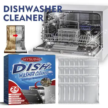 Моющее средство для посудомоечной машины 24 Штуки Очиститель Для посудомоечной машины Дезодоратор Таблетки Для Чистки посудомоечной машины Средство от накипи для стиральной машины 2