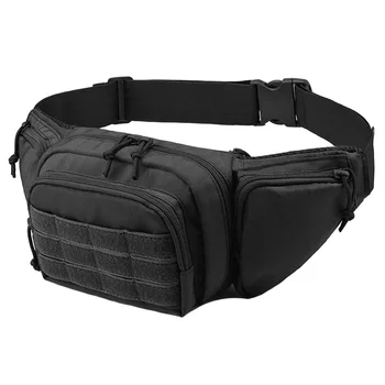 Мужская уличная поясная сумка Tactical Molle для охоты, пешего туризма, скалолазания, портативная нейлоновая поясная сумка для мобильного телефона, пистолетная кобура, боевые сумки