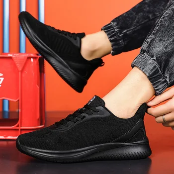 Мужские Кроссовки Для Бега, Дышащие Модные Повседневные Кроссовки для Мужчин 2023, Высококачественная Сетчатая Уличная Походная Обувь Zapatos Altos Hombre