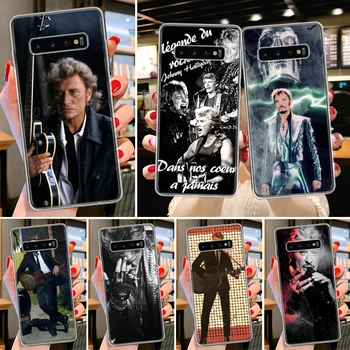 Музыкальный чехол Johnny Hallyday для Samsung Galaxy M12 M21 M30S M31 M31S M32 M51 M52 Note 10 Plus 9 8 20 Ultra J4 J6 + J8 Чехол