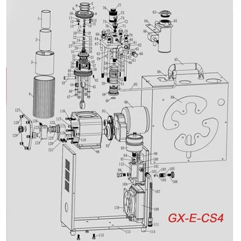 НАСОС GX GX-E-CS4/GX-E-CS4-1 комплект для замены поршня компрессора PCP, включая поршневое кольцо 4