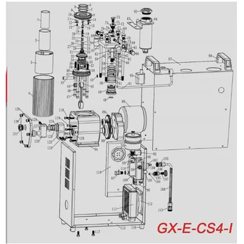 НАСОС GX GX-E-CS4/GX-E-CS4-1 комплект для замены поршня компрессора PCP, включая поршневое кольцо 5