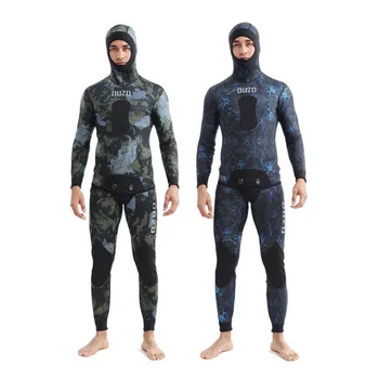 Неопреновый гидрокостюм Мужской гидрокостюм с длинным рукавом 5 мм, костюм для серфинга, костюм для кайтсерфинга, костюм для подводного плавания, гидрокостюм с капюшоном, гидрокостюм, зимний купальник 3