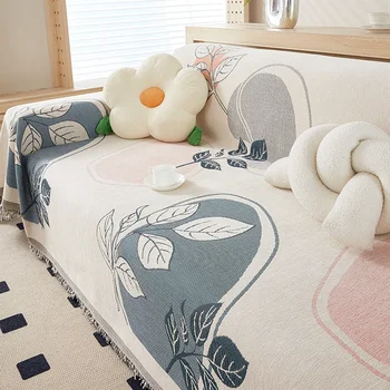 Новое полотенце для дивана, подушка для сиденья в скандинавском стиле, универсальное пылезащитное, устойчивое к царапинам, нескользящее покрытие, Тканевое одеяло с полным покрытием