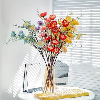 Новое поступление, 5 шт., букет из искусственных цветов Азалии, искусственные цветы из пены для дома, кухни, свадебного стола, Центральные элементы декора