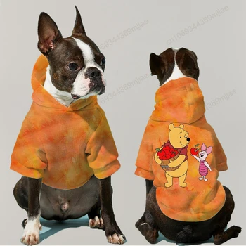 Новый стиль Одежды для собак с капюшоном, пуловер с капюшоном для собак, одежда для кошек, одежда для щенков, Мопс, Зима 2023, маленький костюм 0