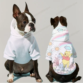 Новый стиль Одежды для собак с капюшоном, пуловер с капюшоном для собак, одежда для кошек, одежда для щенков, Мопс, Зима 2023, маленький костюм 1