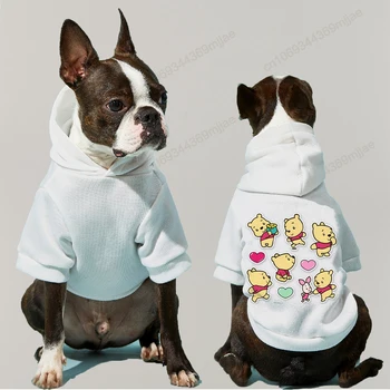 Новый стиль Одежды для собак с капюшоном, пуловер с капюшоном для собак, одежда для кошек, одежда для щенков, Мопс, Зима 2023, маленький костюм 3