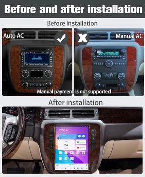 Обновление автомагнитолы 12,1 дюйма Android11 для GMC Yukon/ Chevrolet Tahoe Silverado 2007-2012 Замена мультимедийного плеера GPS стерео 1