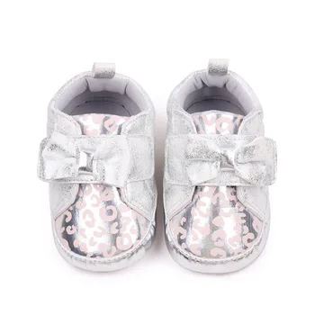 Обувь для новорожденных девочек с блестящим бантом, Милая обувь для малышей, Дышащая обувь принцессы на мягкой подошве, Zapatos Para Bebe для девочек 1