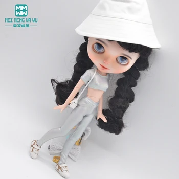 Одежда для куклы Blyth, модный блестящий спортивный костюм для куклы Azone 28-30 см, аксессуары для куклы Azone, подарок для девочки 2