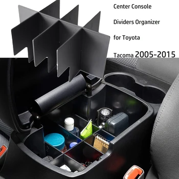 Органайзер для разделителей центральной консоли Toyota Tacoma 2005-2015 Аксессуары 2-го поколения, коробка для вставки ABS для вторичного хранения