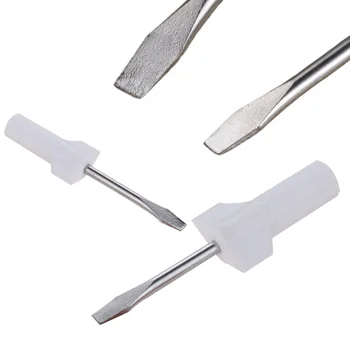 Отвертка для швейной машины Регулируемая Прочная плоская головка для инструмента для ремонта пластика и металла Singer, Белый, Высокое качество