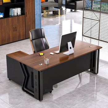 Офисные столы Boss Simplicity Современный Менеджер по Расходам Офисные Столы Со Стальным Каркасом Компьютерное Рабочее Оборудование Mesa Escritorio QF50OD