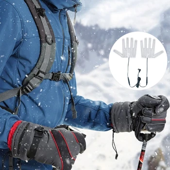 Перчатки с подогревом, лыжные перчатки, грелка, перчатки с электрическим подогревом, зимняя грелка 0