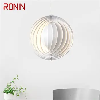 Подвесной светильник RONIN, Современные креативные белые светодиодные лампы, Светильники для домашней декоративной столовой 0