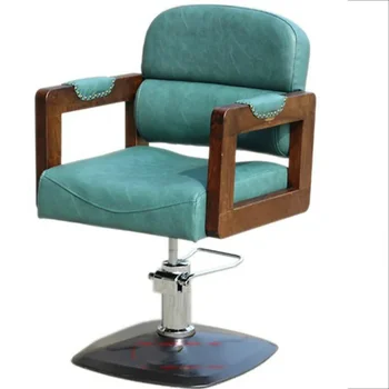 Подставка для ног, винтажные парикмахерские кресла, поворотное эргономичное профессиональное эстетическое кресло, парикмахер для салона красоты, мебель для салона Stuhl MQ50BC