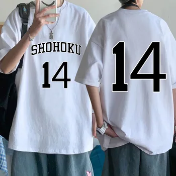 Популярная аниме-футболка Hisashi Mitsui 14 Number Regular для женщины/ мужчины