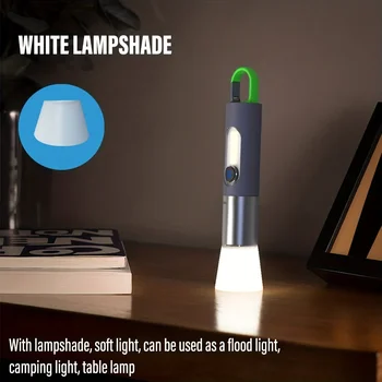 Портативный Мини Светодиодный брелок-фонарик Супер яркий перезаряжаемый через USB Мощный масштабируемый фонарик для рыбалки, кемпинга, палатки, фонаря, лампы 1