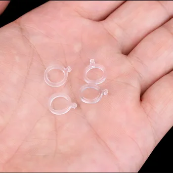 Прозрачные белые полиэтиленовые ленты для приманки в виде гранул, круглое кольцо для приманки, рыболовные снасти, ленты для приманок, эластичная приманка в виде гранул 4