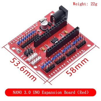 Прототип платы расширения Адаптера терминала контроллера NANO V3.0 и Многоцелевой платы расширения UNO Для Arduino 3