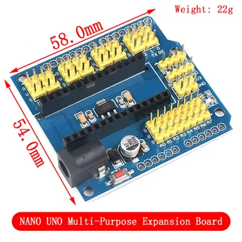 Прототип платы расширения Адаптера терминала контроллера NANO V3.0 и Многоцелевой платы расширения UNO Для Arduino 4