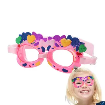 Профессиональные очки для плавания, мультяшные очки для плавания для девочек с затычкой для ушей, водонепроницаемые очки для плавания с защитой от запотевания для детей, подарки для детей 3