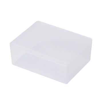 Прямоугольный пластиковый Прозрачный ящик для хранения ювелирных изделий Контейнер для сбора бусин Organizate