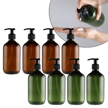 Пустые бутылки-дозаторы, бутылка-дозатор 500 мл, дозатор геля для душа в ванной, ручной насос, высококачественный полипропиленовый материал