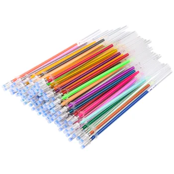 Разноцветные гелевые ручки для заправки ручек Студенческие канцелярские принадлежности для рисования каракулями (разноцветные)