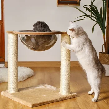 Рама для лазания по кошкам, космическая капсула, встроенная многофункциональная игрушка для домашних животных-башня для кошек 1