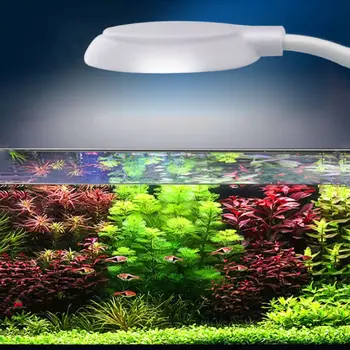 Растения в аквариуме мощностью 5 Вт, светящиеся Пластиковые USB-аквариумные лампы, светодиодные аквариумные ландшафтные лампы с вращением на 360 ° 1