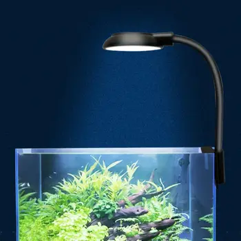 Растения в аквариуме мощностью 5 Вт, светящиеся Пластиковые USB-аквариумные лампы, светодиодные аквариумные ландшафтные лампы с вращением на 360 ° 3