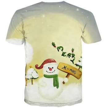 Рождественская футболка KYKU, мужская одежда из аниме 