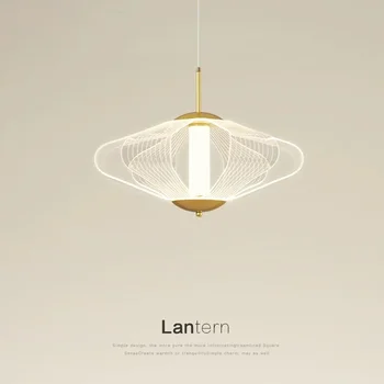 Роскошная креативная люстра Современный светодиодный акриловый подвесной светильник для гостиной, столовой, прикроватной тумбочки, барного светильника, декора комнаты 1