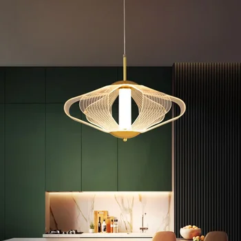 Роскошная креативная люстра Современный светодиодный акриловый подвесной светильник для гостиной, столовой, прикроватной тумбочки, барного светильника, декора комнаты 2