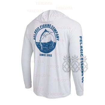 Рубашки для пелагической рыбалки, одежда с капюшоном, мужские уличные футболки для рыбалки с длинным рукавом, Дышащая толстовка с защитой от ультрафиолета, топы для рыбалки 3