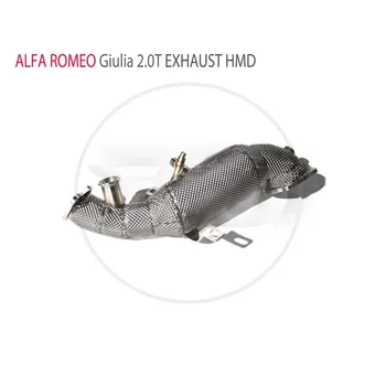 Секция высокоточных труб ответвление водосточной трубы Выхлопная труба с для автомобиля Alfa Romeo Giulia 2.0T 0