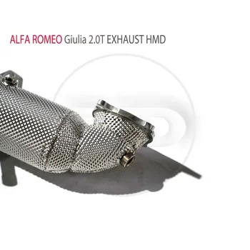 Секция высокоточных труб ответвление водосточной трубы Выхлопная труба с для автомобиля Alfa Romeo Giulia 2.0T 3