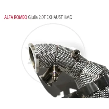 Секция высокоточных труб ответвление водосточной трубы Выхлопная труба с для автомобиля Alfa Romeo Giulia 2.0T 4