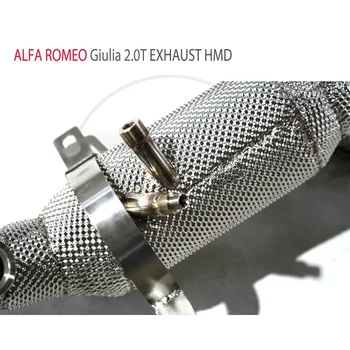 Секция высокоточных труб ответвление водосточной трубы Выхлопная труба с для автомобиля Alfa Romeo Giulia 2.0T 5