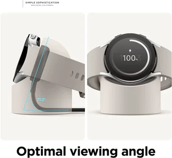Силиконовый зарядный кронштейн подходит для Samsung Galaxy Watch 4 5 pro 40 мм 44 мм подставка для часов зарядная подставка для 4 Classic 46 мм 42 мм 3