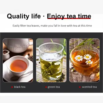 Ситечко для чая Прочное, премиум-класса, выдвижное, популярный фильтр для слива чая, простая в использовании Компактная кофеварка для чая, получившая высокую оценку, удобная 4