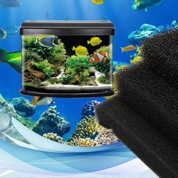 Сменные материалы для аквариума Фильтр для аквариумов Биохимическая хлопчатобумажная губка черного цвета 3