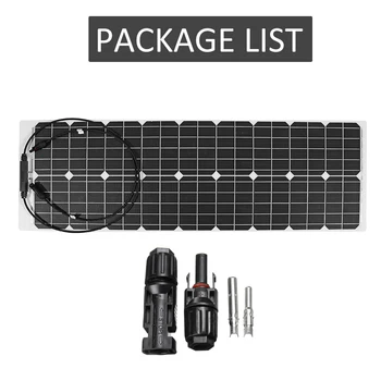 Солнечная панель мощностью 200 Вт, 18 В Солнечная полугибкая монокристаллическая солнечная панель для телефона, дом на колесах, Автомобильное зарядное устройство для MP3-плеера, наружный аккумулятор 5