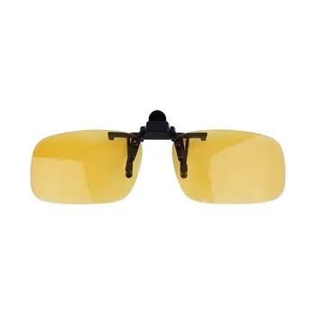 Солнцезащитные очки с Откидывающимися Линзами Для вождения Ночного Видения Cool Eyewear Clip On Lens Anti-UV 400 Унисекс для Женщин и Мужчин 0