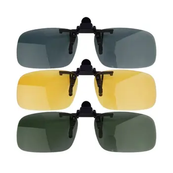 Солнцезащитные очки с Откидывающимися Линзами Для вождения Ночного Видения Cool Eyewear Clip On Lens Anti-UV 400 Унисекс для Женщин и Мужчин 2