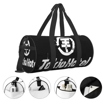 Спортивная сумка Tokio Hotel Rock Band, Металлические музыкальные Оксфордские спортивные сумки, аксессуары для спортзала, тренировочная сумка, ретро-сумка для фитнеса для мужчин и женщин 2