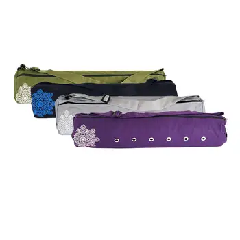 Сумка с ковриком для йоги, практичная сумка для фитнеса, дышащая для упражнений, с регулируемым ремешком, Износостойкая сумка для переноски, спортивная сумка на молнии 1
