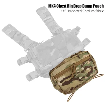 Тактическая нагрудная сумка для снаряжения, охотничий военный жилет Molle, подвесной подсумк, двойная молния, аксессуары для нагрудного снаряжения MK4. 5